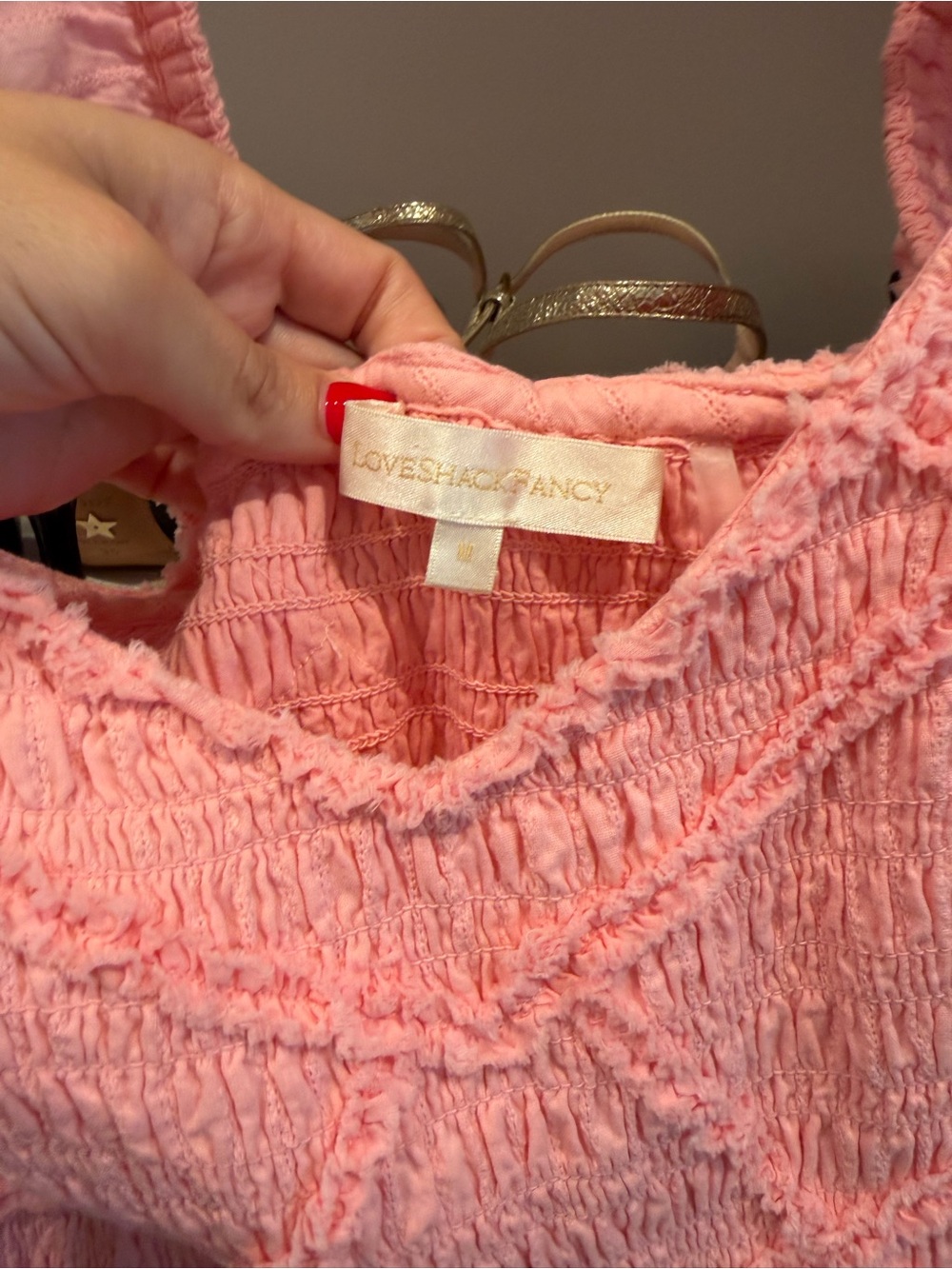 LoveShackFancy Pink Ruffled Maxi Dress - Picture 2 of 3